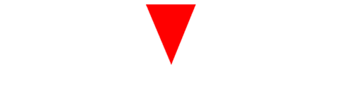 logo of the letters C M T in white underneath a red triangle